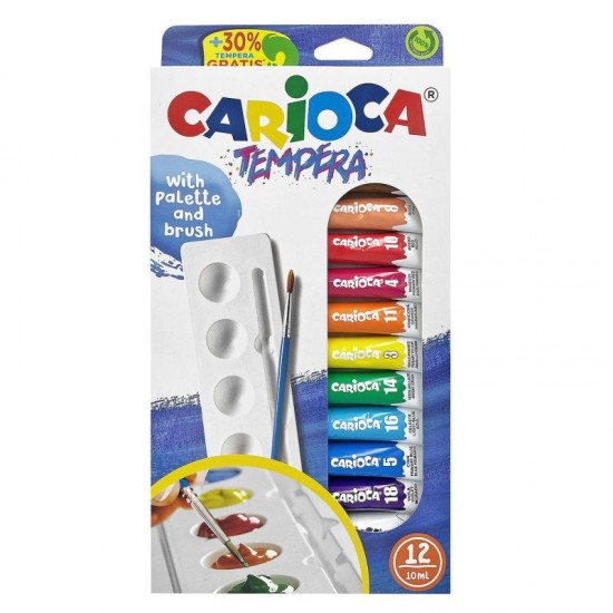 CARIOCA ΤΕΜΠΕΡΕΣ ΣΕ ΣΩΛΗΝΑΡΙΟ 10ml 12 ΧΡΩΜΑΤΑ 